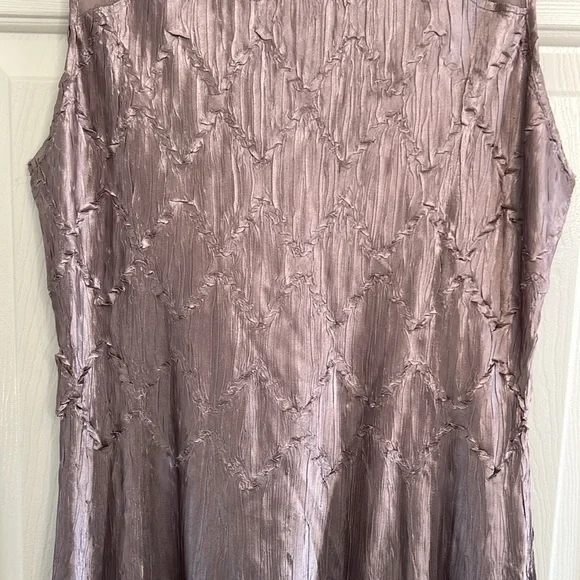 Komarov silky gauze ombre ankle length dress size XL - Picture 9 of 11